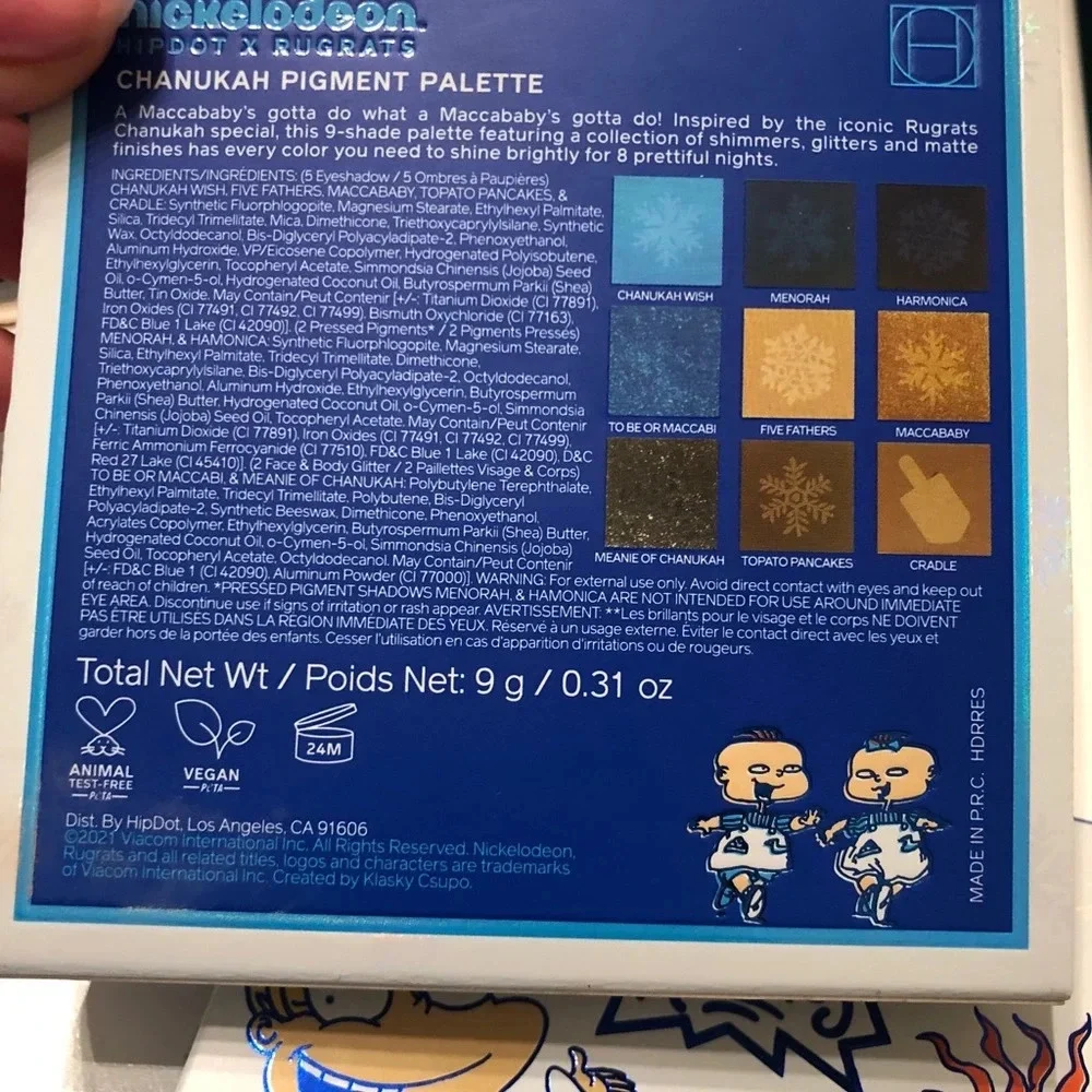NIB HIPDOT X RUGRATS EYESHADOW PALETTE